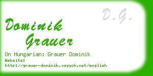dominik grauer business card